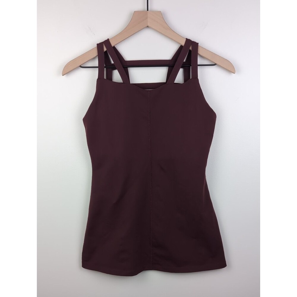 KiraGrace | Warrior Caged Yoga Tank | Medium | Burgundy